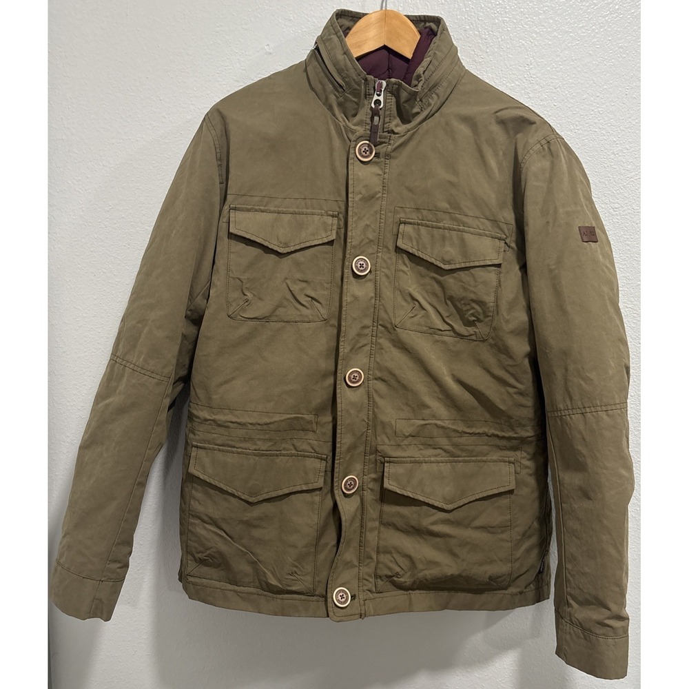 YTK Armani Jeans 3 In One Lined utility Winter Jacket Mens Size M Olive Green